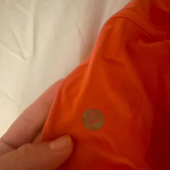 Lululemon Women's Orange Athletic Shorts - Picture 3 of 4